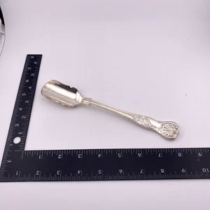 Vintage Sheffield Silver Plate KINGS PATTERN Cheese Scoop English Hallmarks - Picture 1 of 8