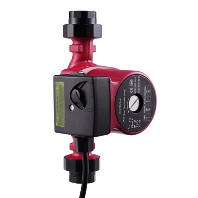 WOWSPEED Hocheffizienzpumpe 25/60-180 3 stufige Umwälzpumpe Heizungspumpe Verschraubungen