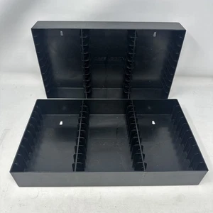 LOT OF 2 CASE LOGIC PLASTIC CASSETTE TAPE HOLDER STORAGE RACK 30 TAPES EACH - Picture 1 of 5