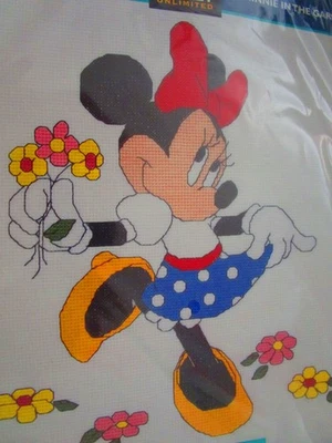 Minnie in the Garden Counted Cross Stitch Kit #36004 (Mickey Unlimited) - Image 1 of 4