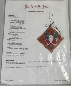 Papá Noel con árbol diseñado por Ruth Schmuff - ¡NUEVO! - Imagen 1 de 2