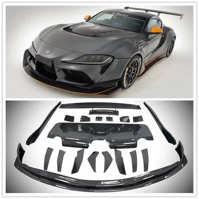 Falda lateral difusora de fibra de carbono para Toyota Supra MK5 A90 A91 Foto 1 de 4