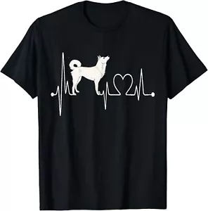 Jindo Dog Heartbeat EKG My Dogs Are My Cardio T-Shirt Hoodie - Picture 1 of 13