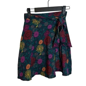 American Apparel Retro Floral Wrap Skirt Women's Size Xs/Small - Picture 1 of 4