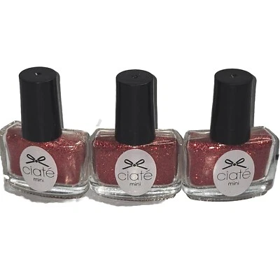 Ciate Mini Nail Art Glitter Glim009 Fita de Passarela 0,18 oz Ea Lote De 3 peças Leia!!! - Imagem 1 de 2