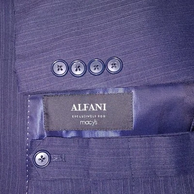 Traje ALFANI Para Hombres 40L 35x31 Azul Entrevista Baile de graduación Elegante Elegante Pantalones Universitarios Foto 1 de 4