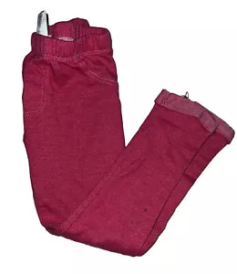 Young Hearts Girls Pink Casual Pants Leggings Cuffed Ankles Size 5 - Picture 1 of 5