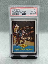 1973 Topps NBA Eastern Semis Knicks vs Bullets Card #62 PSA 6 EX-MT
