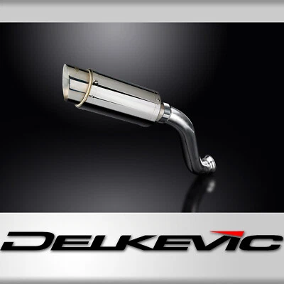 KTM 690 Duke 2013-2018 Delkevic Slip On 8" Round Stainless Exhaust Muffler Kit - Image 1 of 4