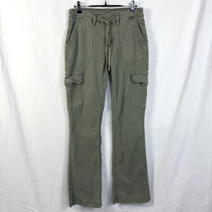 American Eagle Cargohose Damen Gr. 2 klassisch Bootcut grün Stretch Utility - Bild 1 von 10