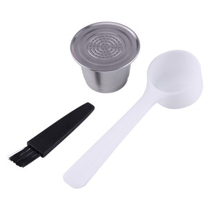 Steel Coffee Make Capsule Refillable Reusable Cup Fit For Nespresso