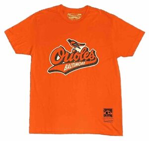 Baltimore Orioles Mitchell & Ness Orange Men’s Large L T-Shirt Nostalgia New