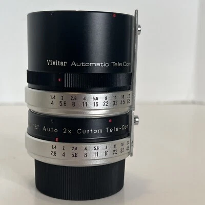 Teleconvertidor Vivitar 2x-5, 3x-5 AF para lente de cámara Minolta, Tamron Adaptall 2 Foto 1 de 4