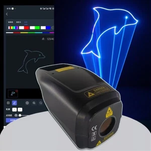 2W RGB Laser Scanner Battery WiFi/DMX Mobile DJ Disco Club Bar Lighting - Picture 1 of 13