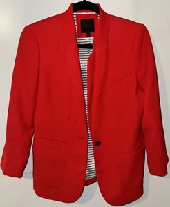 The Limited Red Blazer Women's Small Suit Jacket One Button Fully Lined Classic - Picture 1 of 10