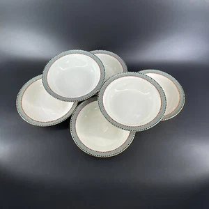 Denby Langley Luxor Lot 6 Soup Cereal Bowls 7 1/8" MINT Vtg England 2 Sets Avail - Picture 1 of 6