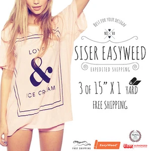 Siser EASYWEED Heat Transfer Vinyl 3 OF 15"X 1 yd MIX AND MATCH - Picture 1 of 3