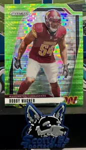 2024 Panini Prizm - Bobby Wagner #293 Green Pulsar - Commanders - Picture 1 of 3