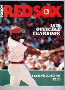 1978 MLB Boston Red Sox Yearbook Baseball Rice Fisk yastrzemski - Picture 1 of 2