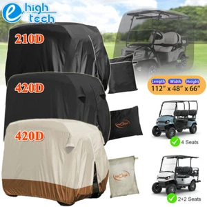 Waterproof Golf Cart Cover Tarp Heavy Duty 4 Passenger For Club Car EZ Go Yamaha - Picture 1 of 23
