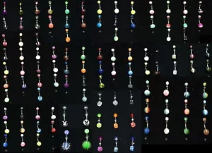 Piercing corporal de plástico Koosh con pico dibujos animados barriga ombligo 12 mm - Imagen 1 de 24