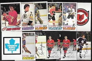 1977-78 OPC O PEE CHEE NHL HOCKEY CARD ERROR VARIATION 265-396 & INSERT SEE LIST - Picture 1 of 365