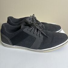 Aldo Men's Gray Black Designer Casual Sneakers Shoes Lace Size: 10