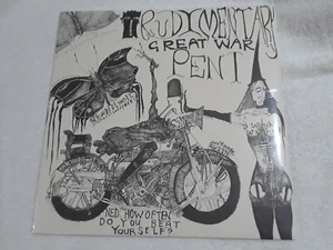 RUDIMENTARY PENI Great War LP UK anarcho punk Crass Subhumans - Imagen 1 de 2