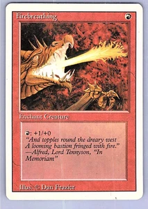 Magic The Gathering Edición Revisada Firebreathing LP Común Magic The Gathering - Imagen 1 de 2
