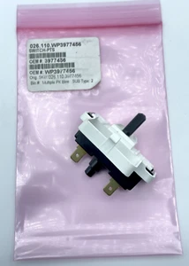 Interruptor de arranque para secadora Whirlpool #WP3977456 *CAJA ABIERTA, FABRICANTE ORIGINAL NUNCA USADO* - Imagen 1 de 3