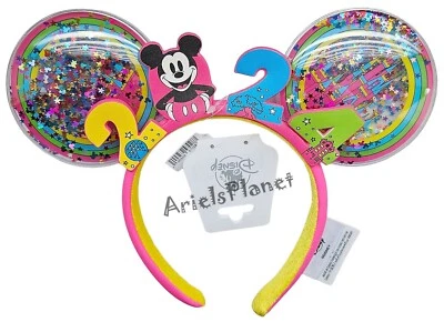 2024 Walt Disney World Parks Mickey Mouse Glitter 4 Parks Ear Headband