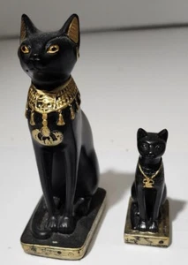 Colección Summit Bastet Egyptian Goodess resina negro oro detalles - Imagen 1 de 5