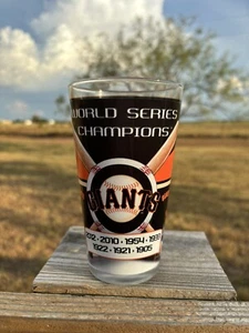 San Francisco Giants World Series Champions Pint Glass Baseball MLB 1905 - 2012 - Picture 1 of 5