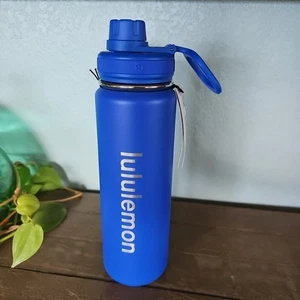 Lululemon Back To Life Sport Water Bottle Royal Blue 24oz NWT $44 - Picture 1 of 8