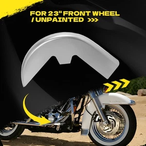 23" Front Wheel Fender Mud Guards for Harley 96-13 Touring Street Electra Glide - Picture 1 of 7