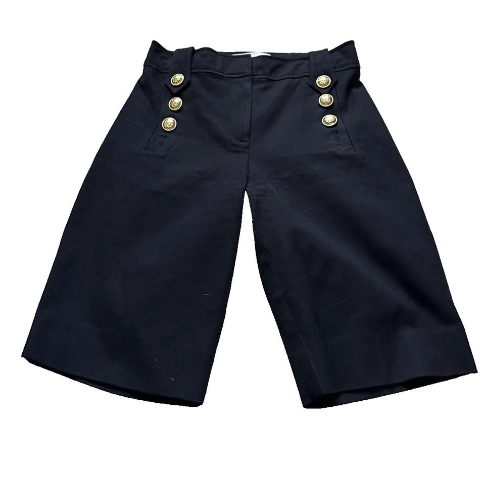 Bermudas Derek Lam 10 Crosby Robertson Sailor Botón Dorado Talla 2 LEER Foto 1 de 4
