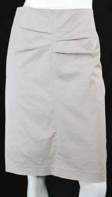 Falda recta BRUNELLO CUCINELLI gris nube tejida hasta la rodilla 44 Foto 1 de 4