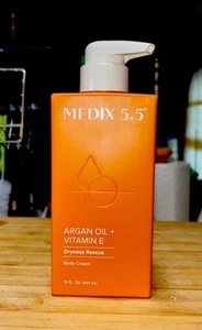 MEDIX 5.5 Argan Oil Cream W/Vitamin E Anti Aging Skin Care Moisturizer Body Crea - Picture 1 of 1
