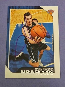 MARIO HEZONJA 2019 Panini NBA HOOPS Autographed NBA card TTM/IP signature Knicks - Picture 1 of 1
