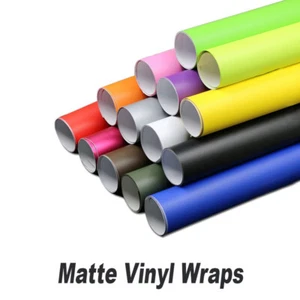 Vehicle Matt Vinyl Wrap Sheet Film Car Wrapping 'Air Free' Car wrapping Uk - Picture 1 of 70