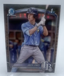 Bowman Jack Lines 1st Chrome Prospects Reptilian Refractor 2025 #BCP-64 - Imagen 1 de 4