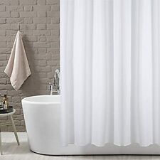 Polyester Fabric Shower Mould and Mildew Resistant Curtain - White, 95x71 Inch