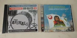 Lot 2 CDs THE ANIMALS: ALL-TIME GREATEST HITS+CAT STEVENS: GREATEST HITS Best of - Picture 1 of 3