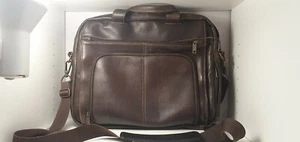 American Wilson Leather Miami Rugged Briefcase - Preowned - $600 New - Picture 1 of 4