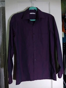 Moda Campia Sz Small Slim Fit Long Sleeve Purple Cotton Blend - Picture 1 of 2