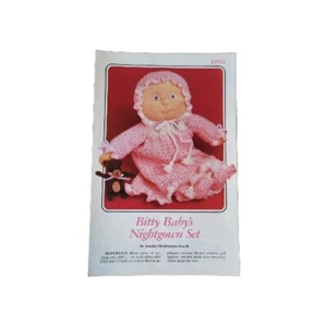 Bitty Baby's Nightgown Set Crochet Pattern 87F61 Annie's Club Soft Sculpture - Picture 1 of 1