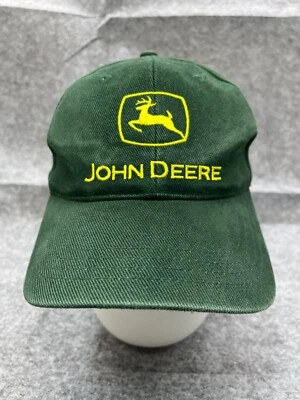 约翰迪尔帽子背带成人绿色100%纯棉农场设备农业 — 第 1/4 张图片