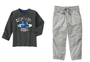 Gymboree Hop N Roll Captain of the Sea T-Shirt & Gymster Hose Set Jungen 5T Neu mit Etikett - Bild 1 von 1