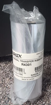 Brady R4301 Serie 4300 - Cintas de transferencia térmica - Nuevas en bolsa sellada Foto 1 de 2