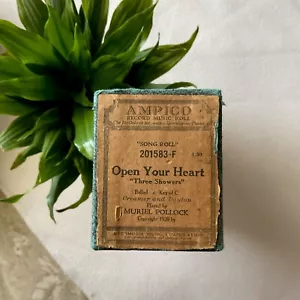 AMPICO 1920 201583 Piano Roll Open Your Heart “Three Showers” Creamer And Layton - Picture 1 of 6